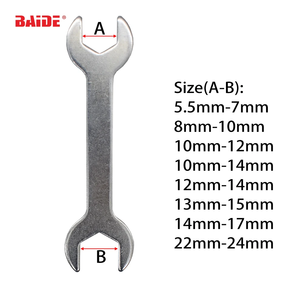 Винт с плоской головкой одним открытым торцевым гаечным ключом мельница
