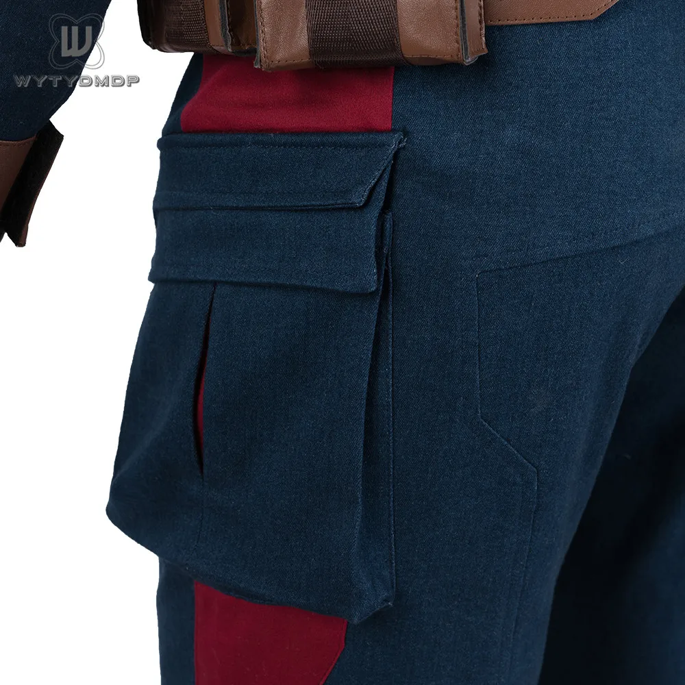 Мстители эндшпиль Капитан Америка Косплей Костюм Полный набор Completo Vestito Capitan Америка Steve Rogers Хэллоуин