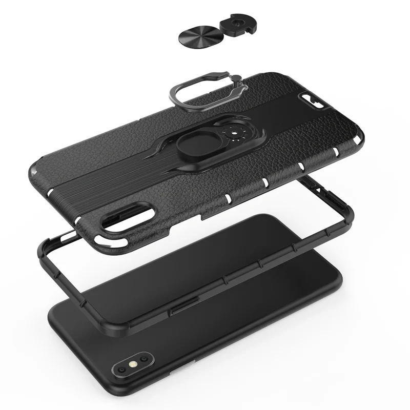 Ударопрочный чехол на 360 металлическое кольцо с подставкой для iPhone 11 pro Max 2019 X XS MAX