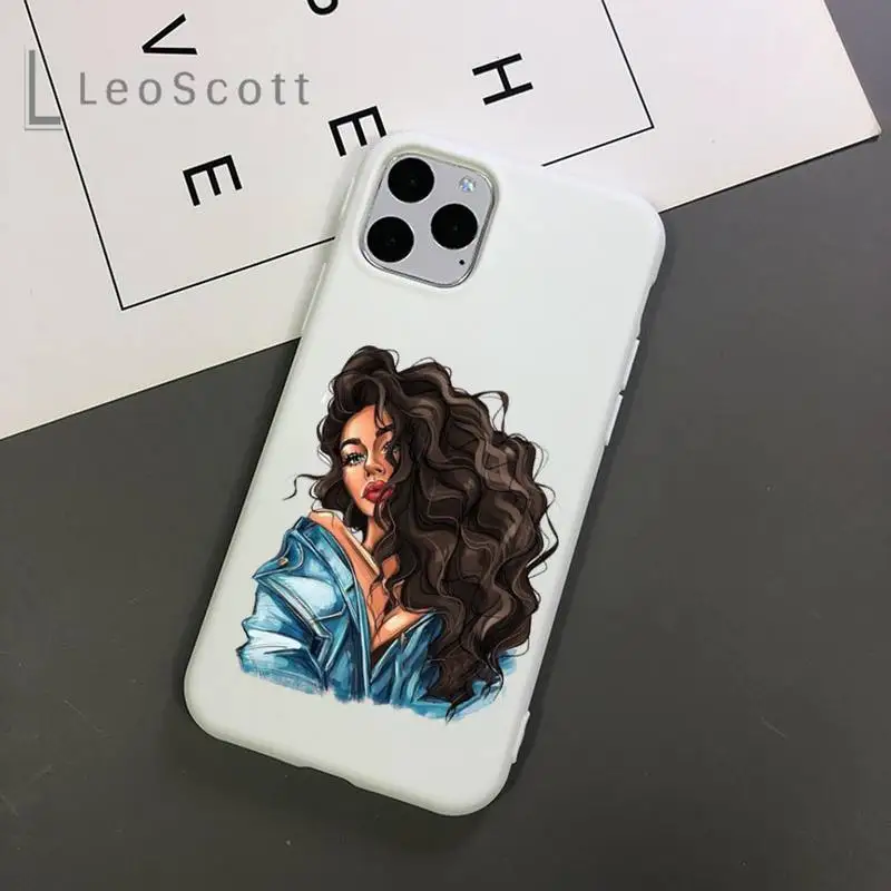 

fashion Princess Girl Female love Phone Case Candy Color for iPhone 11 12 mini pro XS MAX 8 7 6 6S Plus X 5S SE 2020 XR