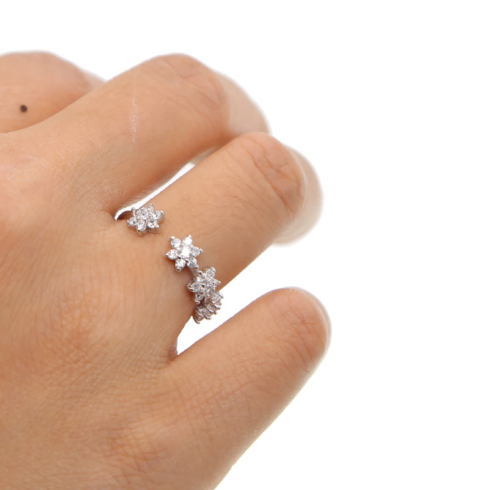 Женское кольцо с открытым пальцем Anillos классическое регулируемое из