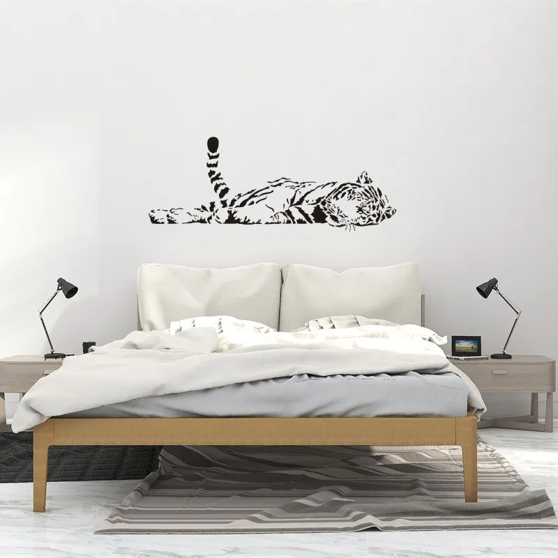 Наклейка на стену с изображением тигра 100*40 см|family fashion|wall sticker decortiger wall stickers |