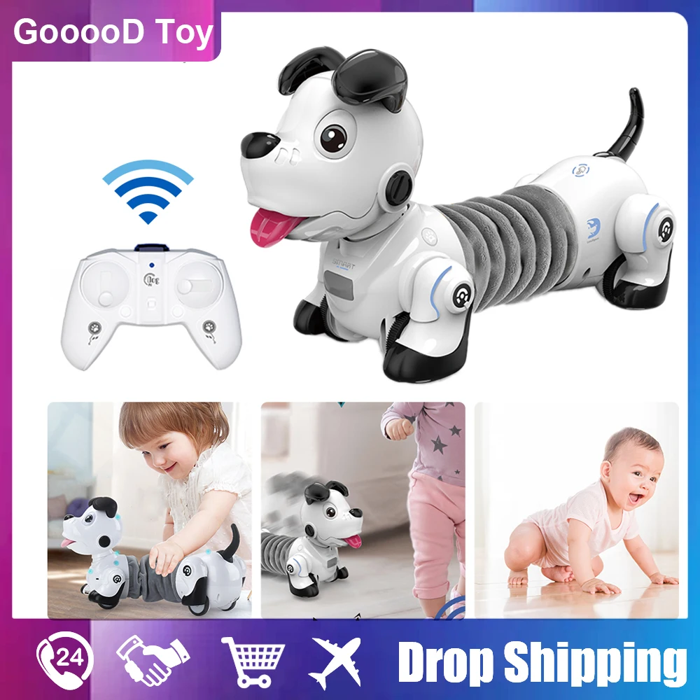 Rc Animals Robot Toy Radio Control Smart Dog Programable Intelligent Talking Robotics Electronic Pet Children Toys for Boy Girls