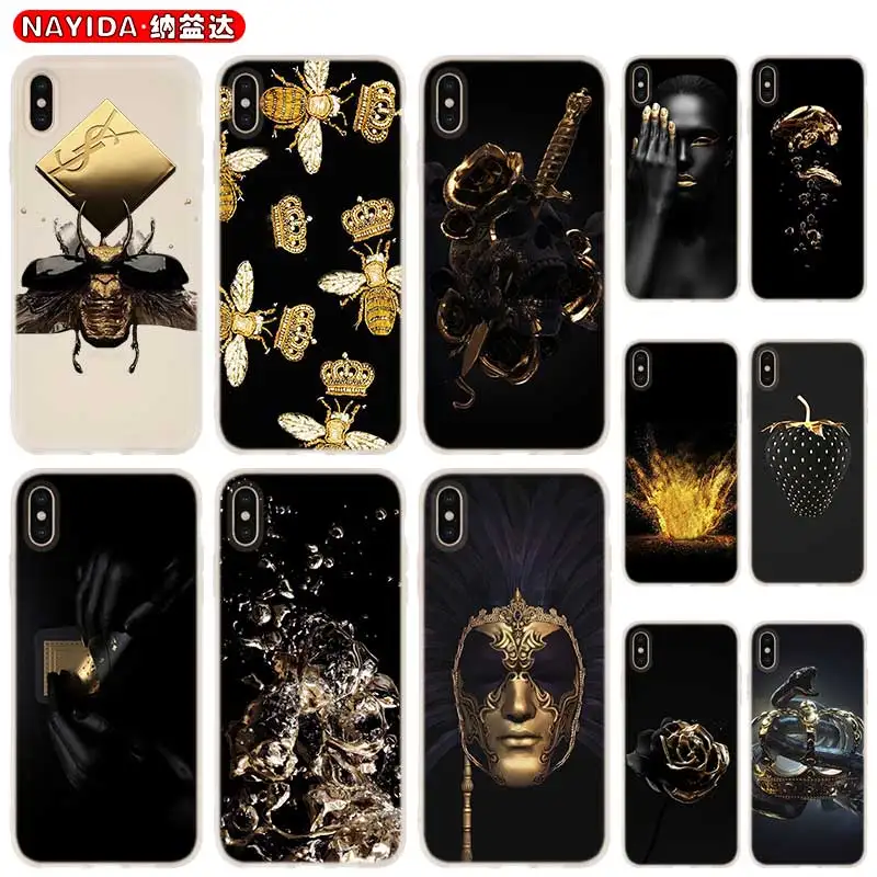 

Мягкий чехол для iPhone 13 12 11 Pro X XS Max XR 6 7 8 G Plus SE 2020 Mini, черный арт