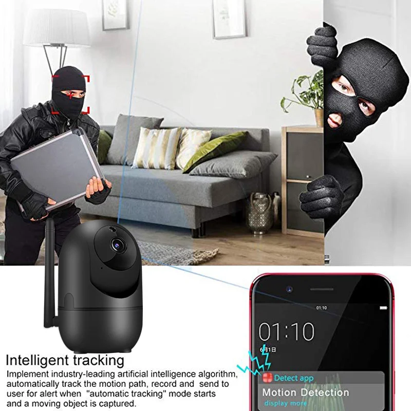 

Smart Camera HD 1080P Cloud Wireless Outdoor Automatic Tracking Infrared Surveillance Cameras With Wifi Camera