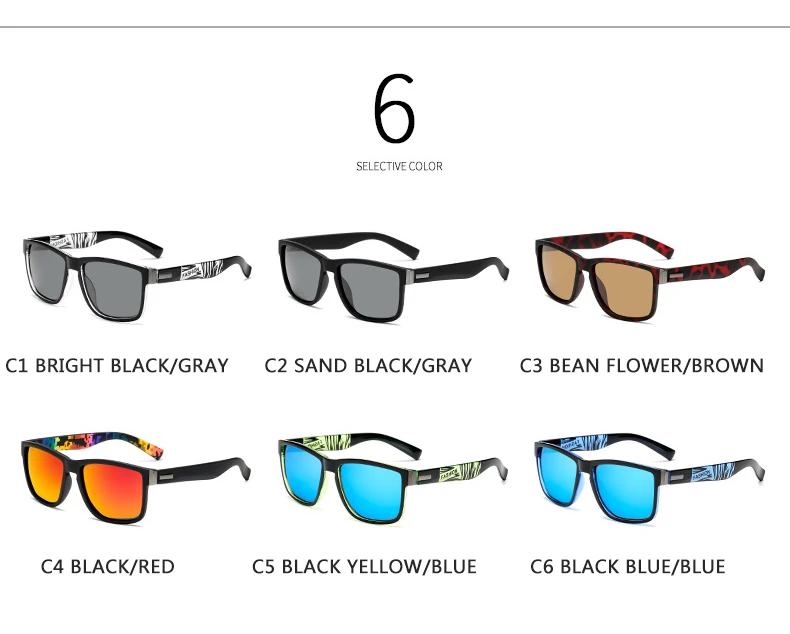 2021 Fashion Polarized Sunglasses Men Luxury Brand Designer Vintage Square Frame Driving Sun Glasses Male Goggles Shadow | Аксессуары