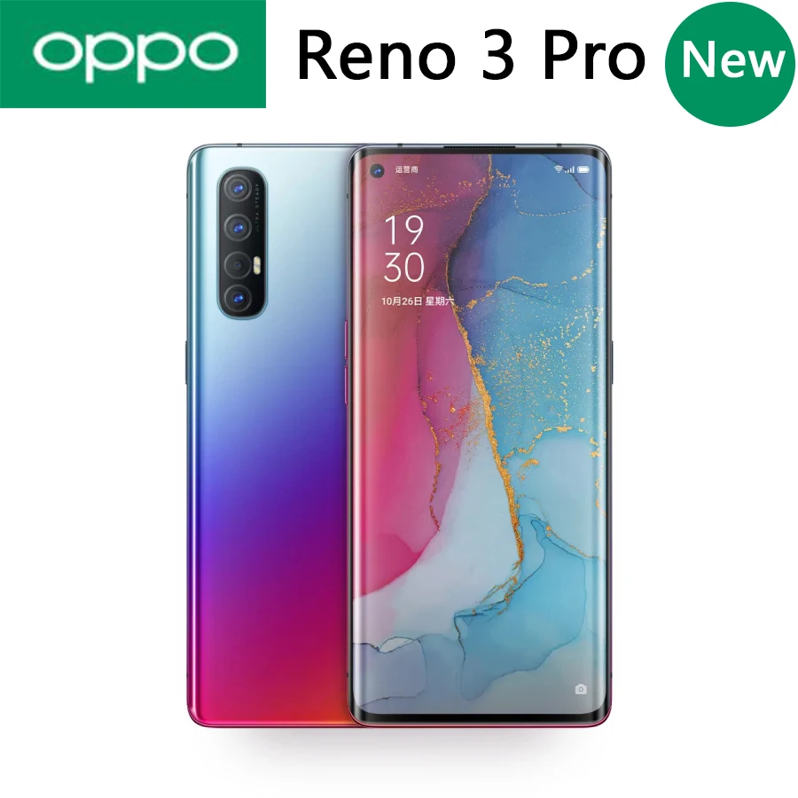 Новый оригинальный Oppo Рино 3 Pro 5G Смартфон Snapdragon 76 Octa Core 4025 мА/ч Батарея 48MP + 13MP 8MP 2MP