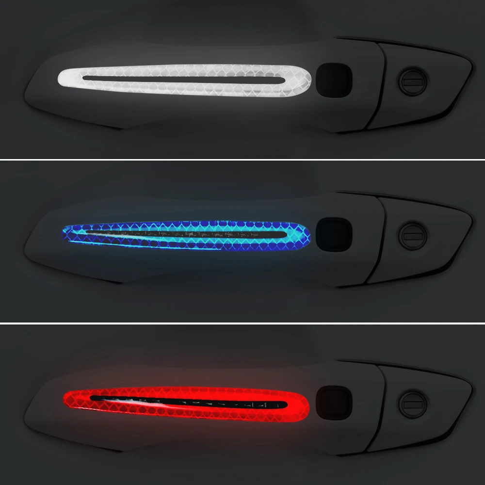 Светоотражающая наклейка на дверную ручку автомобиля Land Rover Discovery 4 5 Sport Freelander 2 Dodge