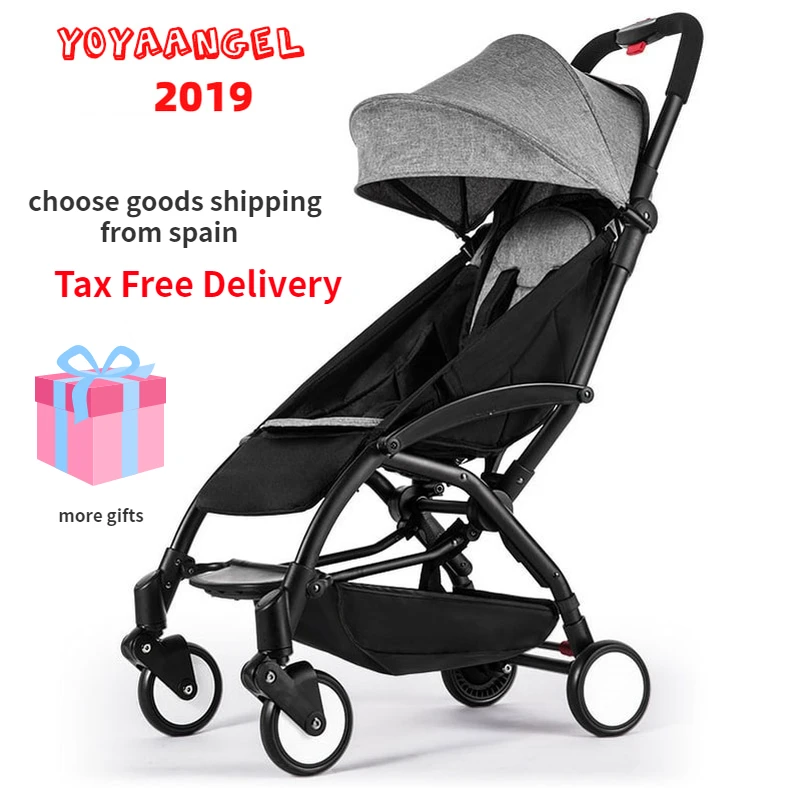 Baby Stroller 601 Trolley Car trolley Folding Baby Carriage Bebek Buggy Lightweight Pram 2B1 can sit can lie on the airplane enlarge