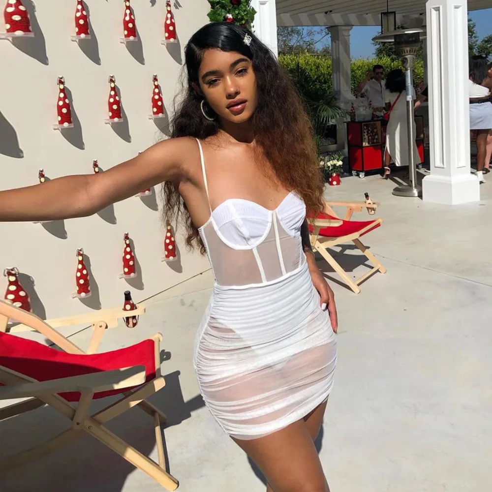 

Spaghetti Strap Dresses Women Casual High Waist Summer Dress Women Clothes Solid Color Slash Neck Dress Summer Ladies Sundresses