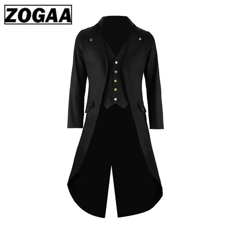 Мужской Готический пиджак фрак в стиле стимпанк костюм для костюмированной