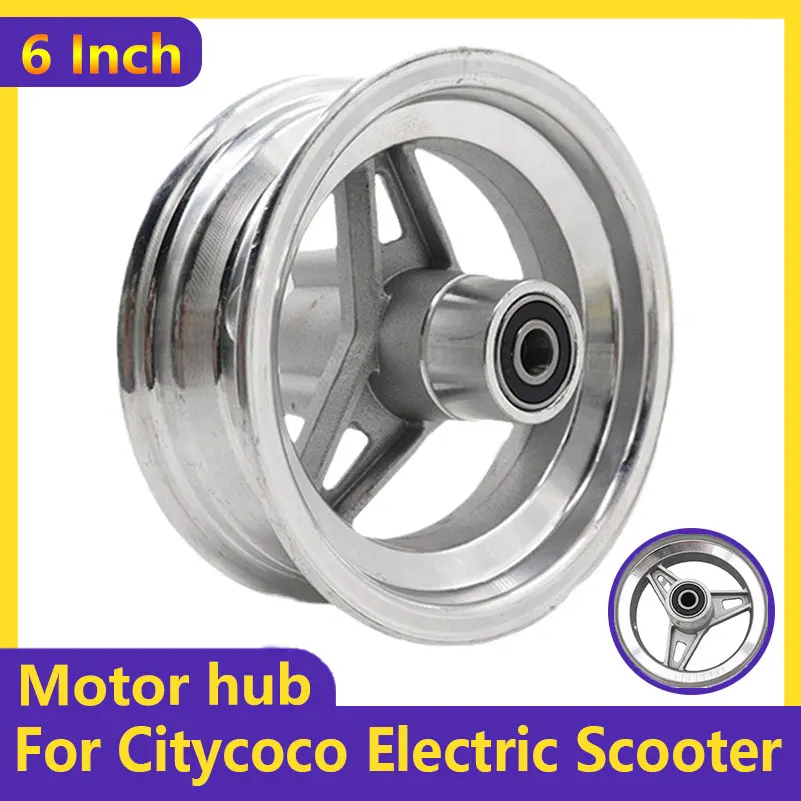 

6 Inch Aluminum Wheel Hub 10x6.00-6 Tire Front Wheel Hub for Little Citycoco Electric Scooter Modification Accessories Parts