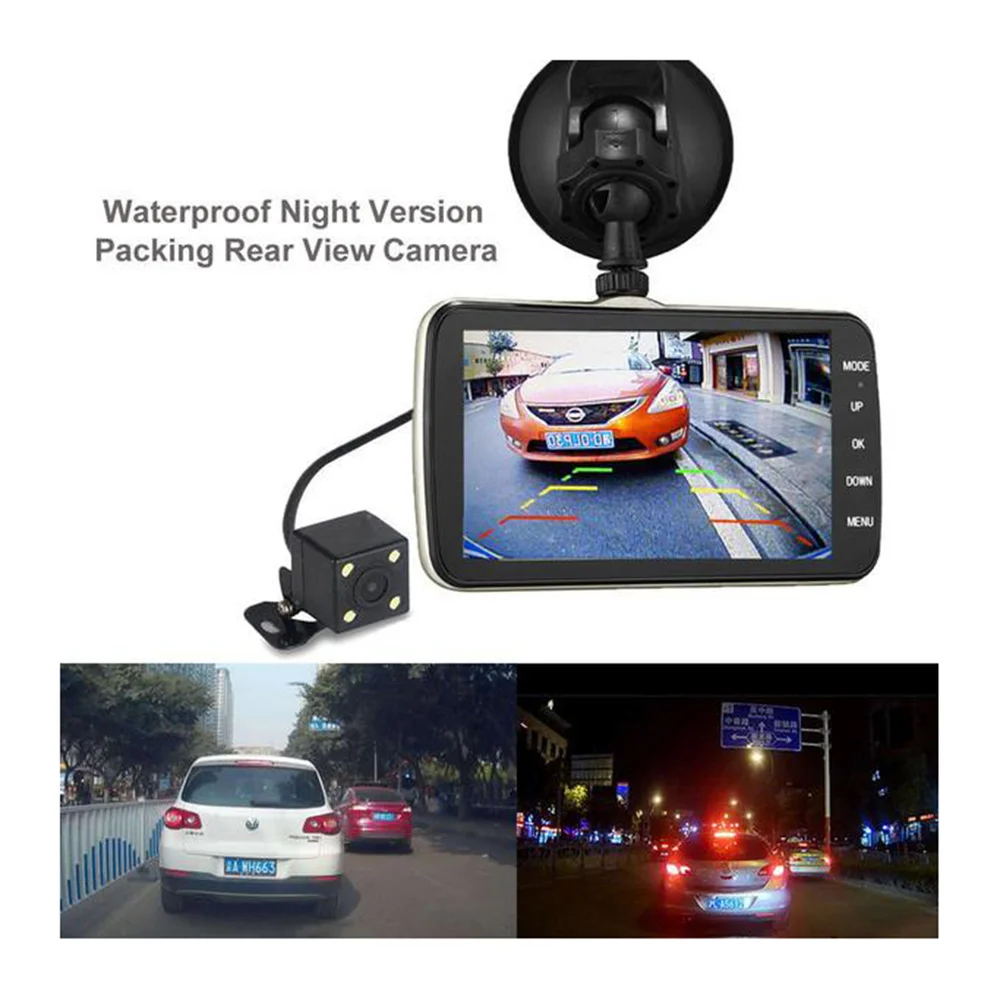 

Full 1080P Wide Angle Lens Wifi 4 inch Mini 3MP Night Vision Car Camcorder Car DVR