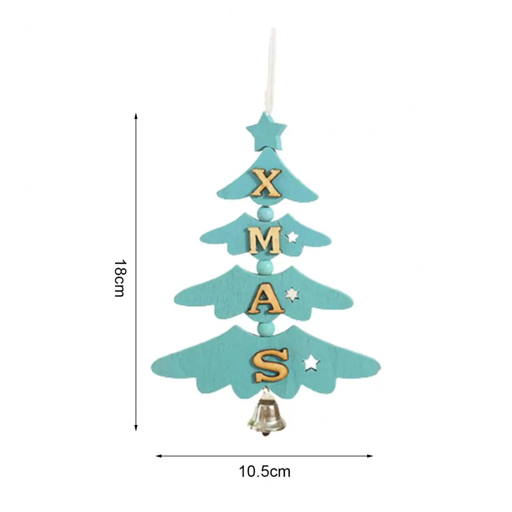 

Christmas Decoration Fashion Lightweight Small Wooden Decoration XMAS alphabet bell pendant Christmas Tree Pendant Gadget