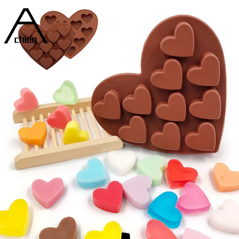 

Heart Silicone Cake Baking Mold Chocolate Ice Jelly Candy Cake DIY Sugar Block Ice Cake Molds Accessories
