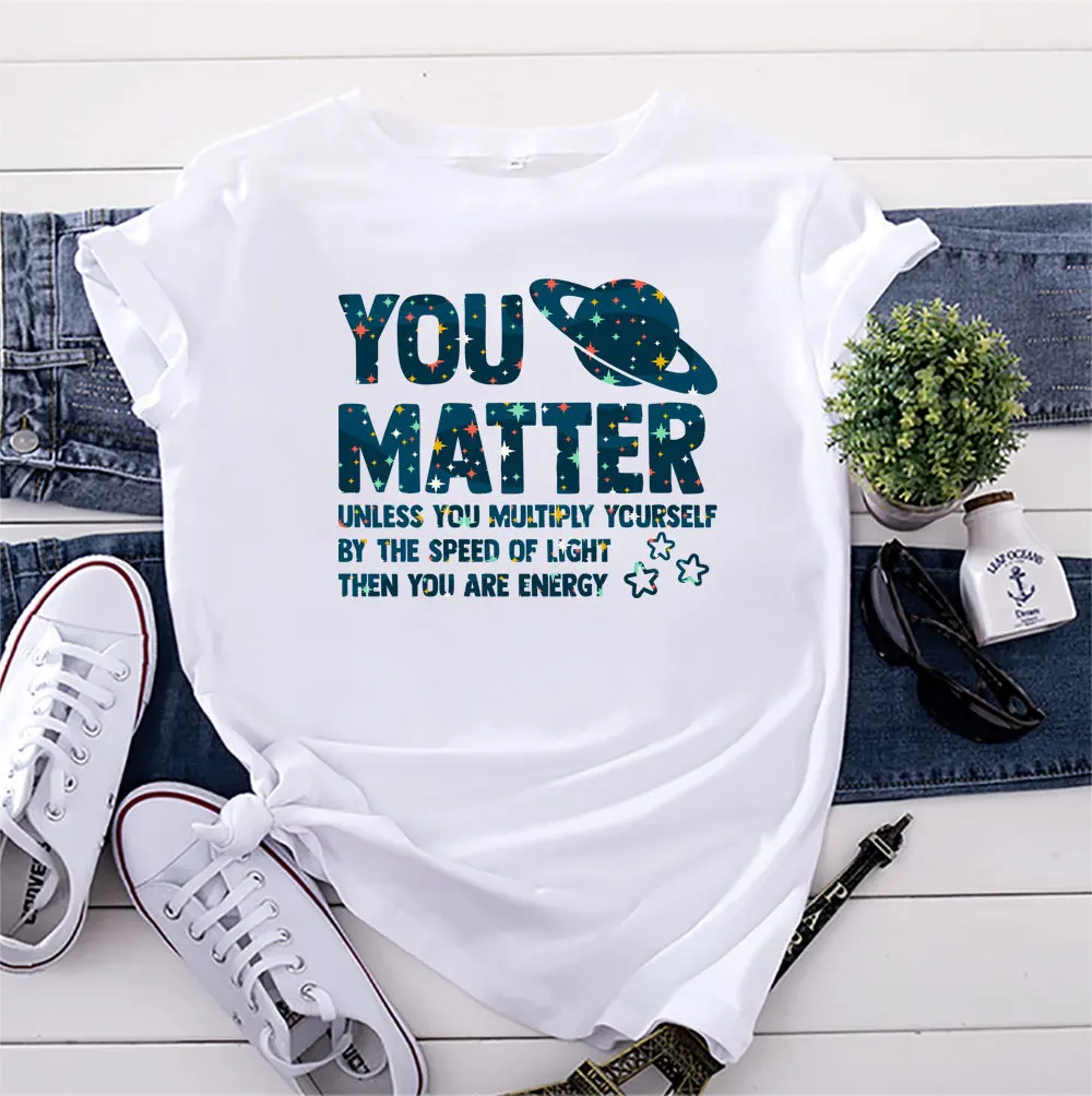 

Summer Cotton Women T Shirt Starry Sky Print Short Sleeve Graphic Tee Tops Casual O-Neck Female TShirt