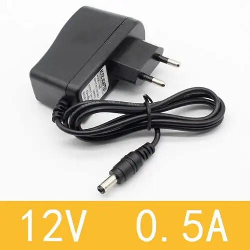 12V0.5A 1Pcs 1 шт. 100-240 В AC в DC адаптер питания зарядное устройство адаптер 5 в 12 В 1A 2A 0.5A ЕС Штекер 5,5 мм x 2,5 мм/5v3aDC штекер Micro USB - Цвет: 12V0.5A 1Pcs