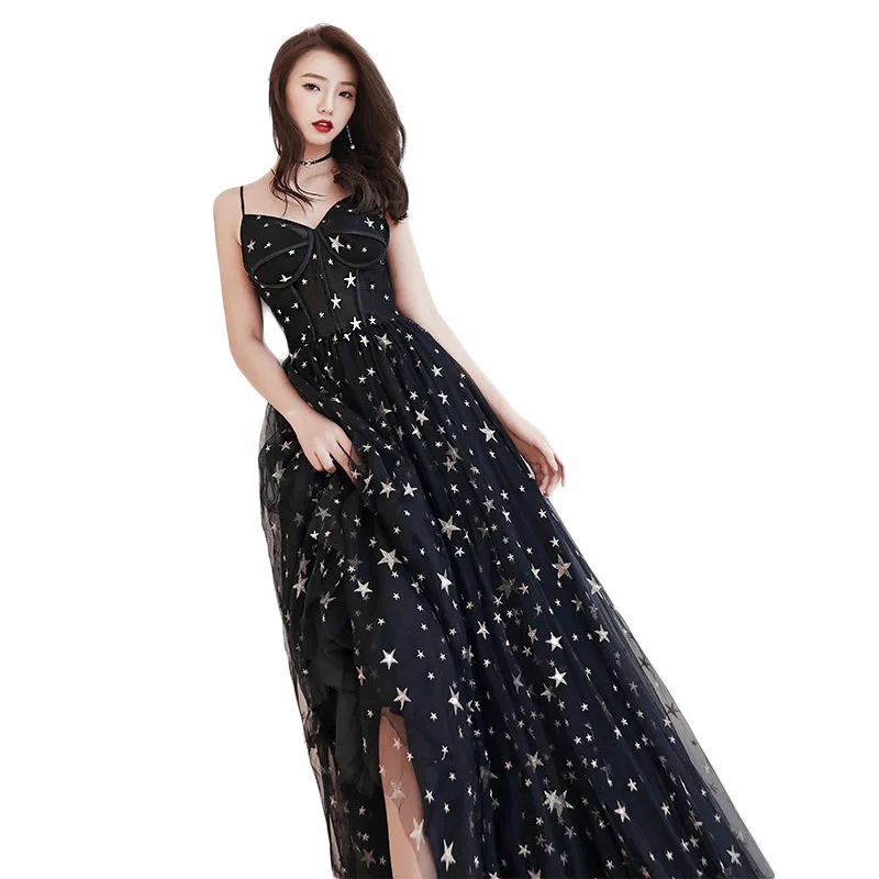 

Black V-Neck Asian Long Cheongsam Dress Vestidos Chinos Oriental Qipao Evening Gowns Classic Party Dress Oversize S-XXXL