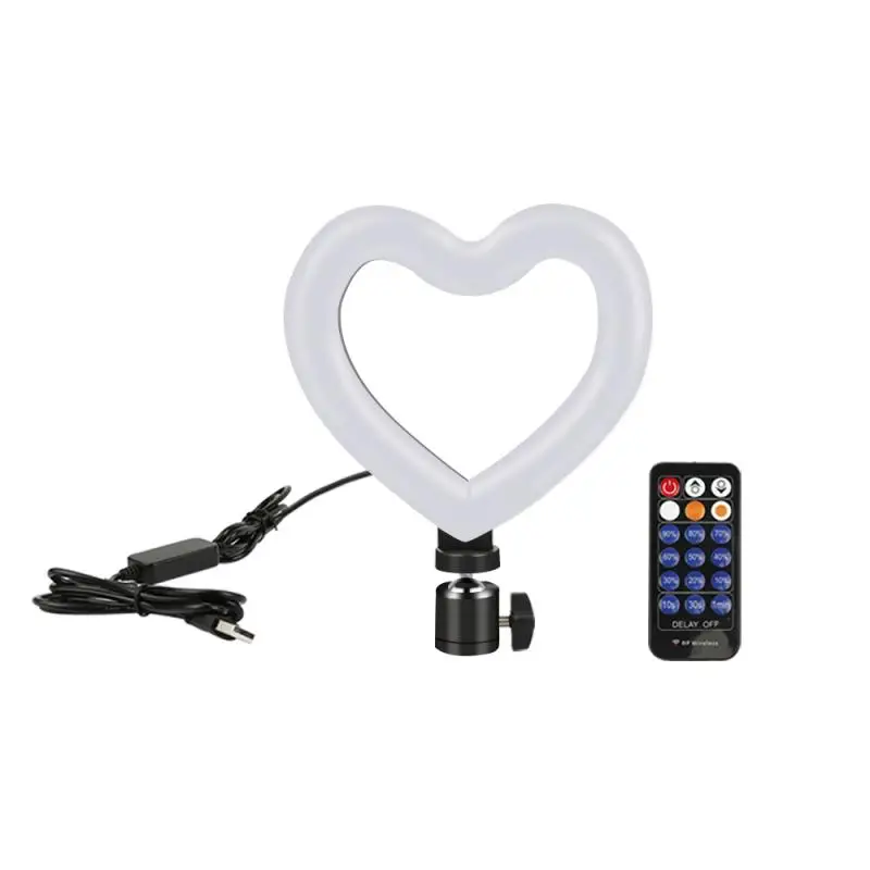 6 дюймов светодиодный светильник в форме сердца с регулируемой яркостью холодный