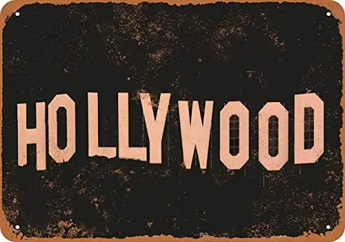 

Metal Sign - Hollywood - Vintage Decorative Tin Sign
