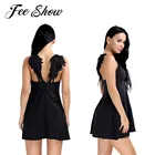 Черно-белые маленькие Фея Ангел с крыльями нашивки с вышивкой крылья реквизит для выступления на сцене Хэллоуин Косплей костюмы Аксессуары