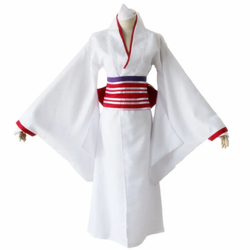 Anime God of Poverty Noragami Nora White Kimino Headwear Handband Yukata Cosplay Costume Halloween Party |