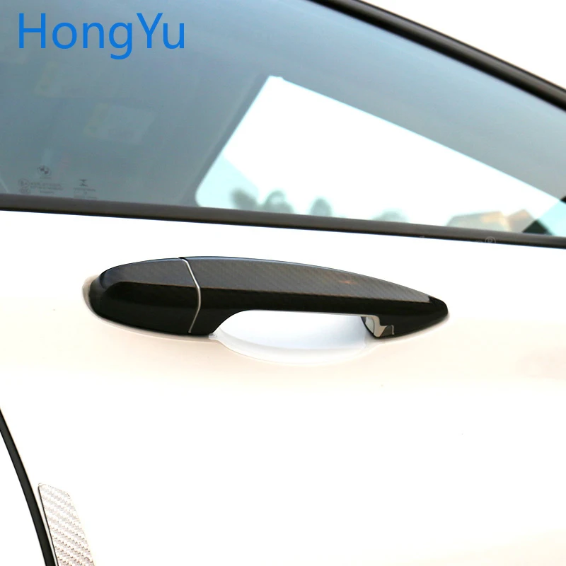 Накладки на дверную ручку для BMW из углеродного волокна|Наклейки автомобиль| |