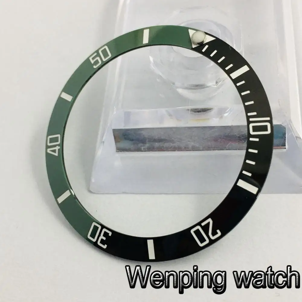 НОВЫЙ 38 мм высококачественный зеленый/черный керамический Безель вставка 40