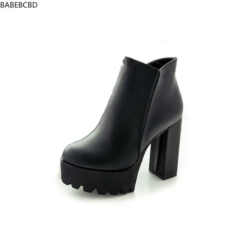 

2019 winter new wild high-heeled ankle boots thick with ankle boots Martin women's boots children's shoes
