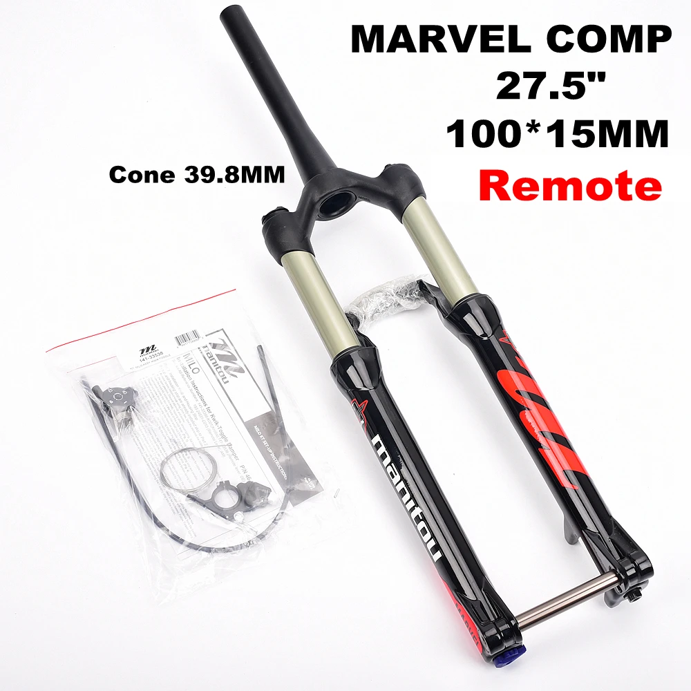 Велосипедная пневматическая подвеска Manitou MARVEL Comp 27.5er 27 5 дюйма inche Thru 100*15 мм ручная