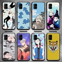 hot yuri on ice anime phone case for samsung galaxy a21s a01 a11 a31 a81 a10 a20e a30 a40 a50 a70 a80 a71 a51