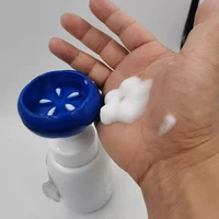 liquid soap dispenser flower shape foam foaming pump lotions refillable bottle liquid distributor shower foam pump bottle