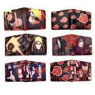 Мужские кошельки Kakashi Sasuke черный лист деревня Коноха ниндзя кошелек короткий кошелек с карманом для монет