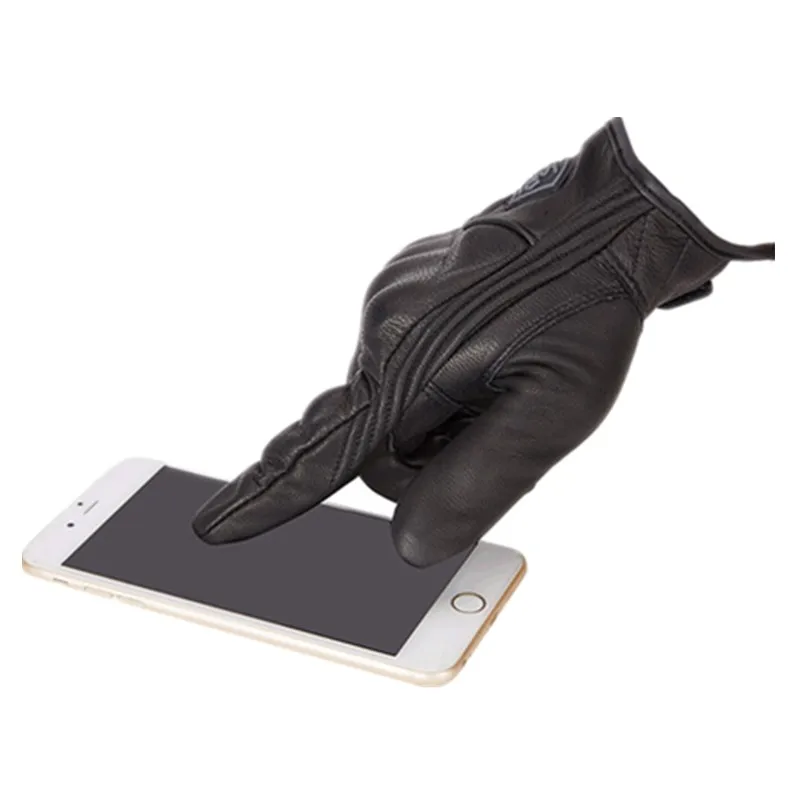 Мотоциклетная перчатка SSPEC с сенсорным экраном для чоппера Классическая Ретро