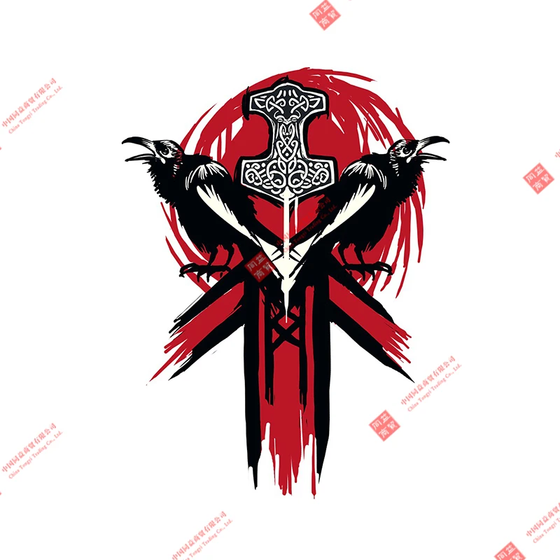 

For Viking Logo Vinyl Car Stickers Anime Waterproof Scratch-Proof Decal Vehicle Assessoires Racing Motorcycle Helmet Stickers
