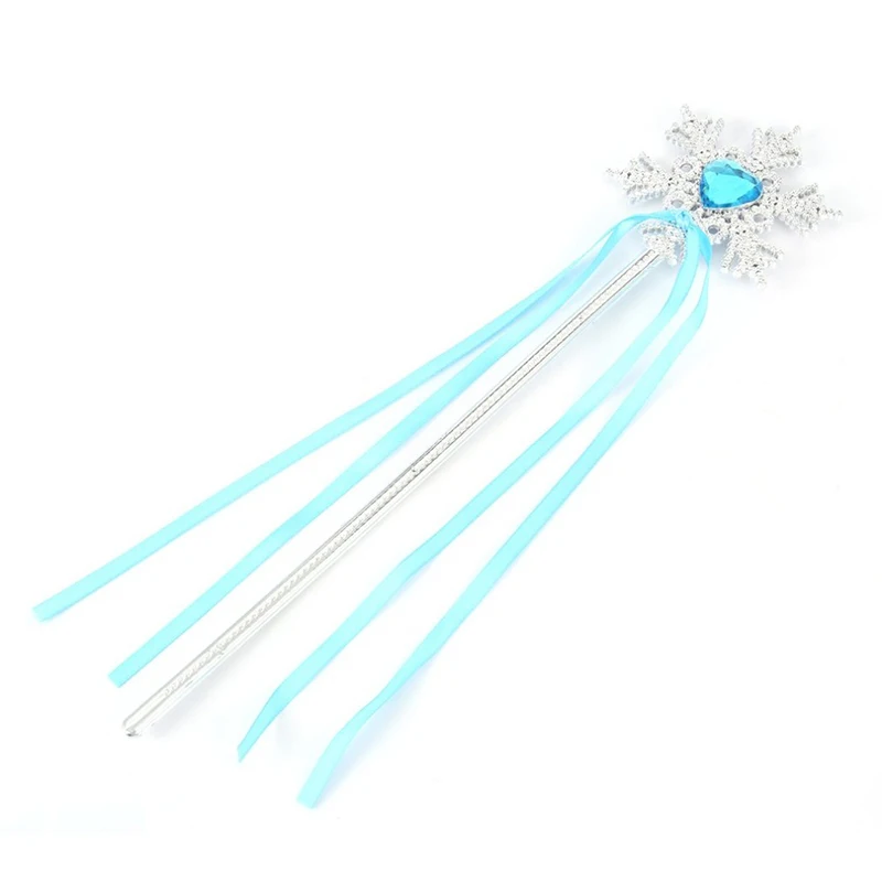 New Disney Frozen Princess Crown Magic Wand Wig Gloves Elsa Anna 5pcs cosplay toys masquerade for kids party | Игрушки и хобби