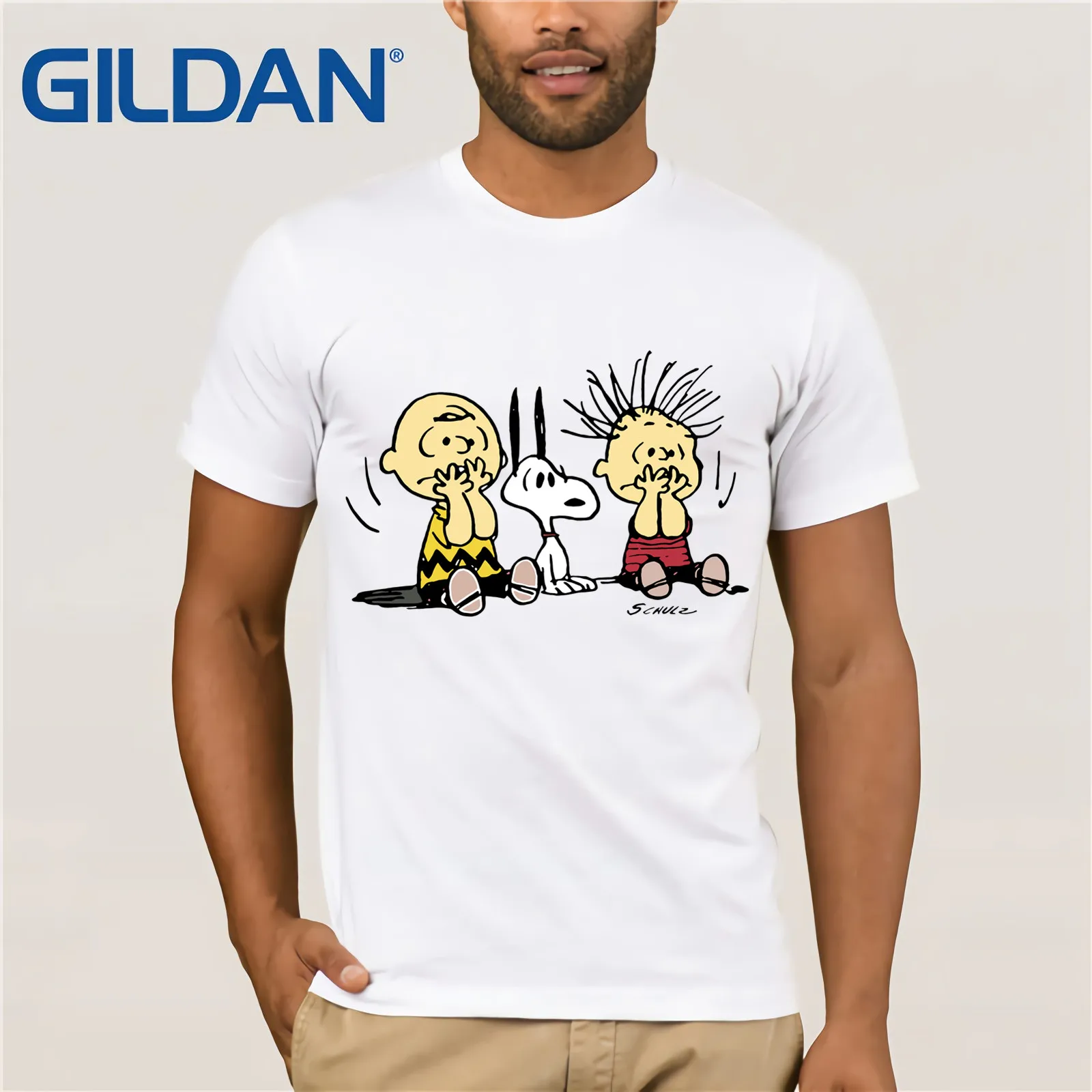 Для ухода за волосами по арахис Хэллоуин футболка Летняя мода Мужчин's короткий