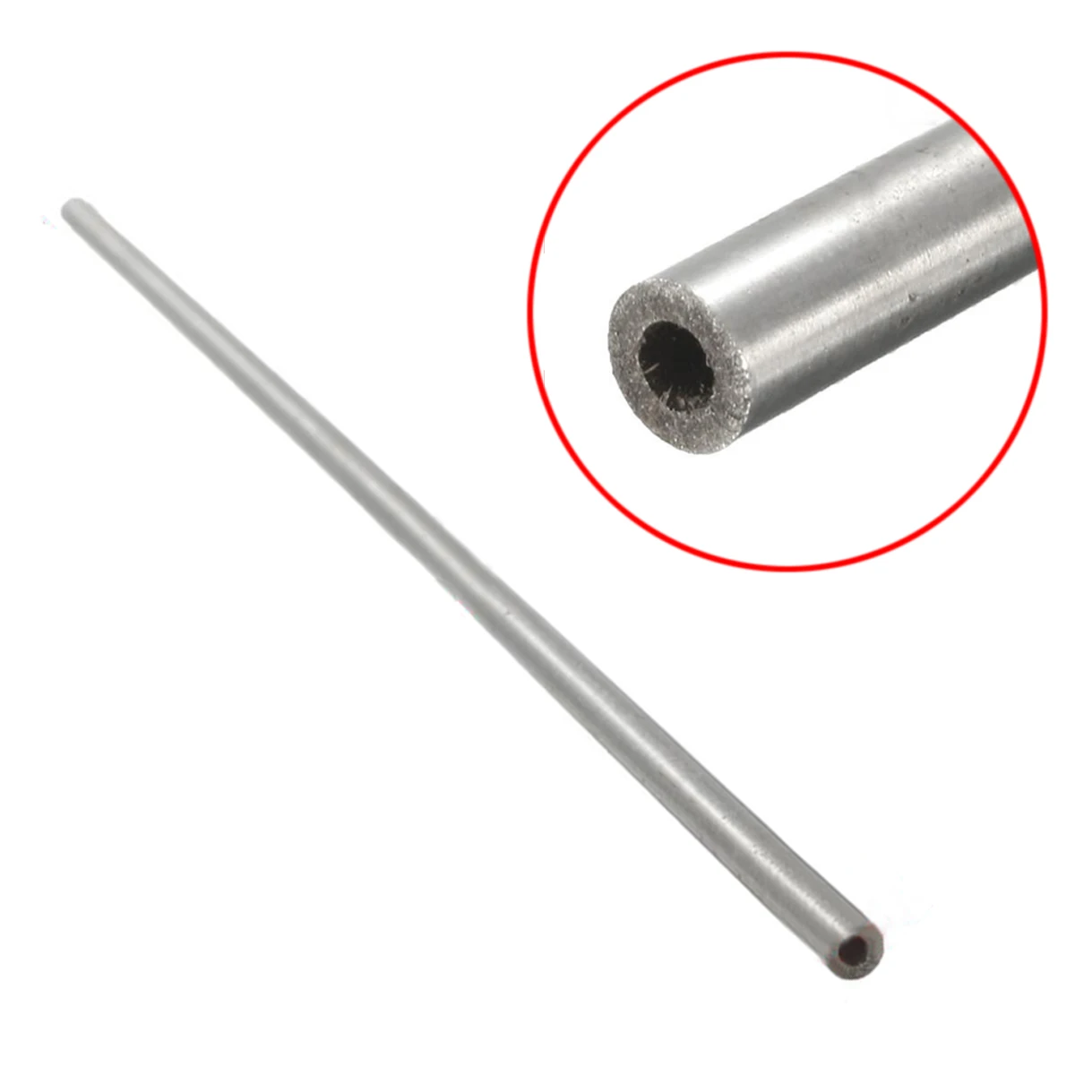 

1pc New Stainless Steel Seamless Tube Silver Capillary Round Tube OD 4mm 2mm ID Length 250mm