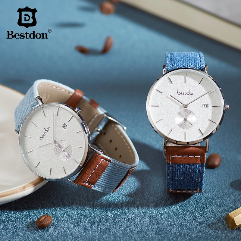 Часы мужские водонепроницаемые кварцевые с ремешком в стиле ретро | Наручные