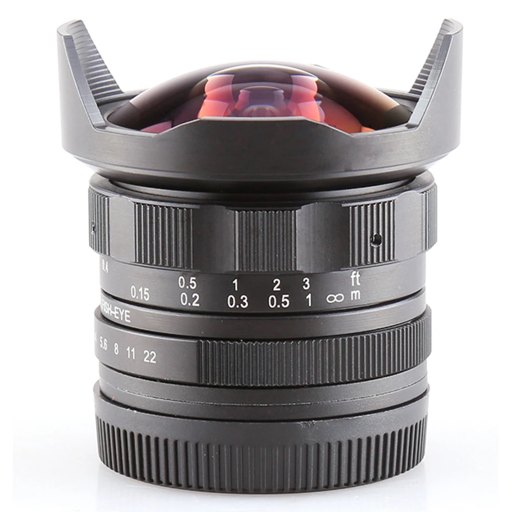 Pixco APS-C 7 5 мм F2.8 рыбий глаз широкоугольный объектив подходит для Canon CL-Mil7528N Mount EOS M M2