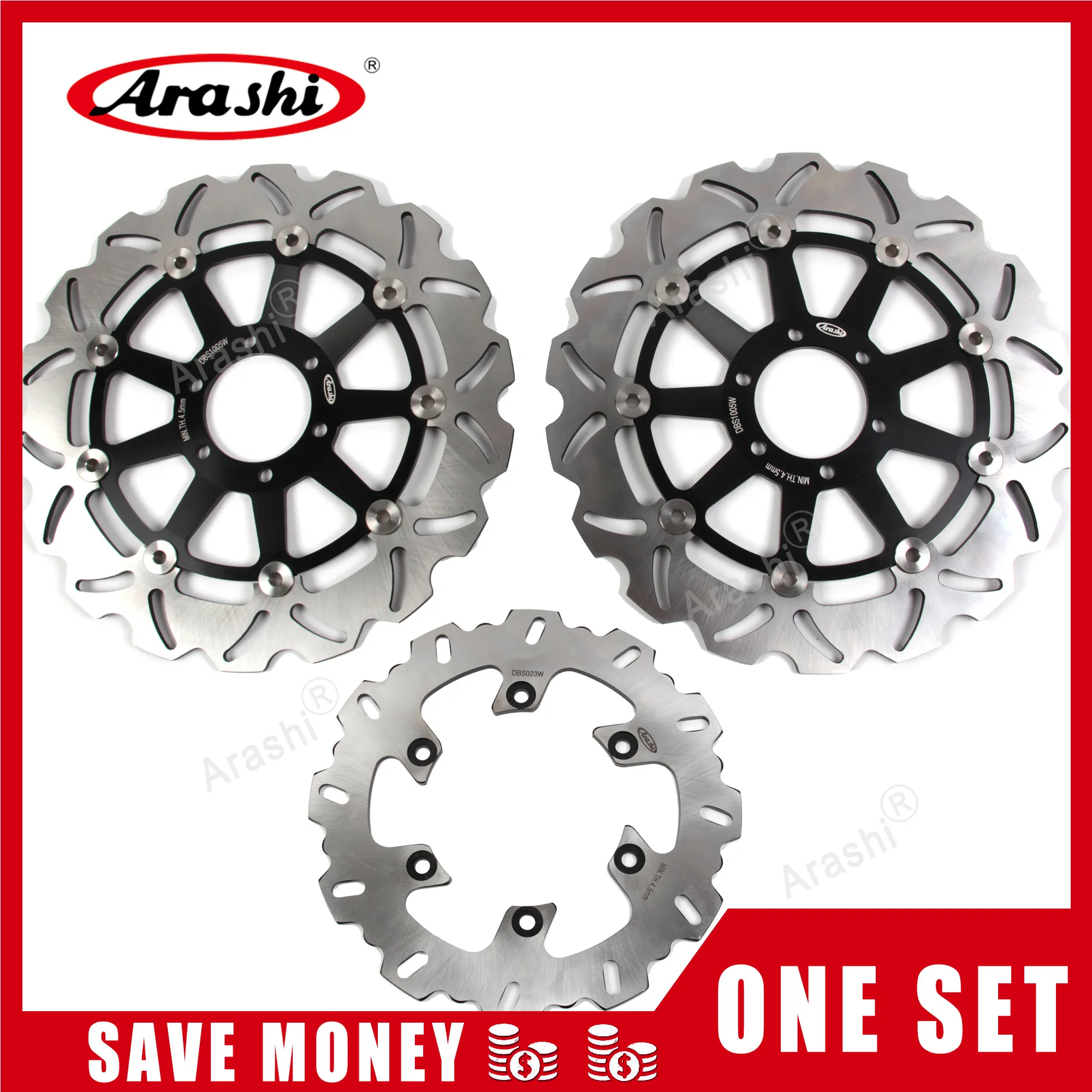 Arashi 1 комплект для YAMAHA FZS FAZER 600 1998 1999 2000 2001 2002 2003 CNC ротор переднего заднего