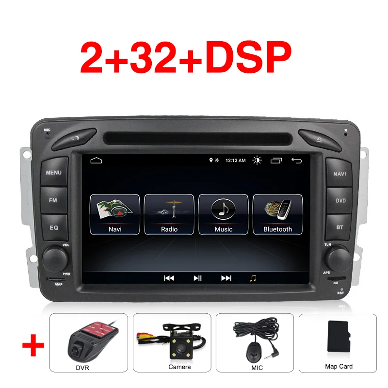 Car dvd camera DVR Android 8,0 автомобильный dvd-плеер радио аудио gps Navi для Mercedes Benz W209 W203 W168 ML W163 W463 Viano W639 Vito RDS - Цвет: Car dvd camera DVR