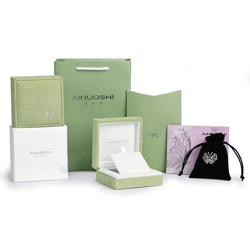 AINUOSHI 1 шт кожаное кольцо подвеска коробка ювелирные изделия Подарочная для