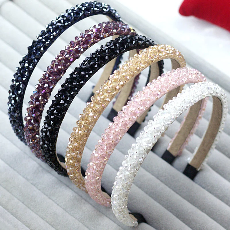 

Luxury Rhinestone Hair Hoop Beautiful Women Jewelry High Quality Hair Hoop Crystal Headbands Ornaments Girl Hair Accessories