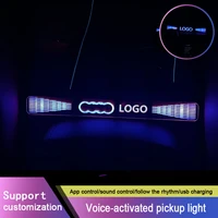 customized led strip light sound control pickup rhythm light music atmosphere light rgb colorful tube usb lamp ambient lights