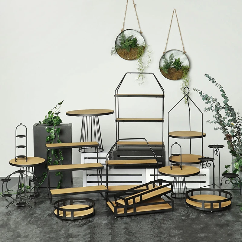 Северная Европа ins Железный десерт украшение стола деревянная Свадебная