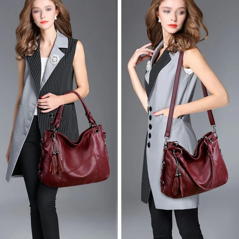 Большая Повседневная Сумка-тоут женская 2020 сумка большая мягкая кожаная через