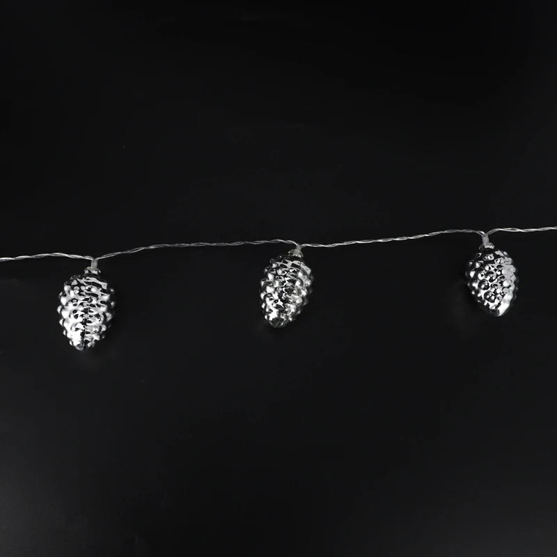 10 Led серебро кедровые орехи Батарея работает огни строки 1 5 м светодиодные