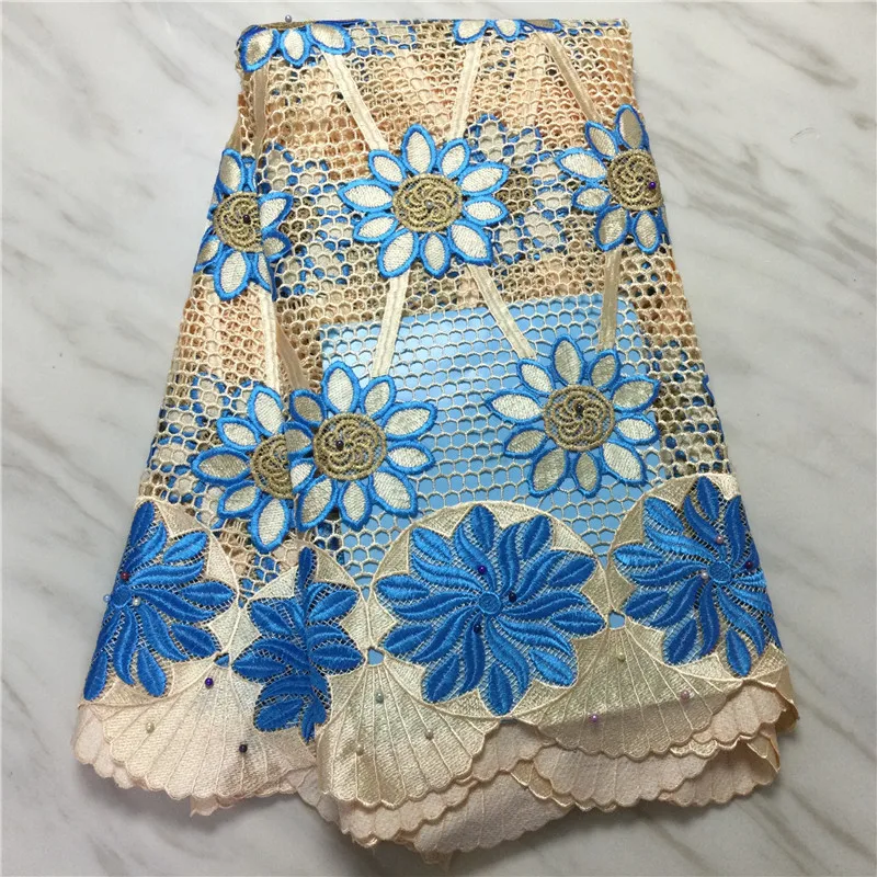

Шнурок из Африканской ткани 2021 tissu Dentelle Strass Perle шнур кружево для нигерийские вечерние африканская кружевная ткань высокое качество 5 двор pl67-12