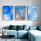 Абстрактная Геометрическая Золотая линия мраморный абстрактный холст скандинавские постеры и принты настенное искусство для гостиной Современное украшение для дома